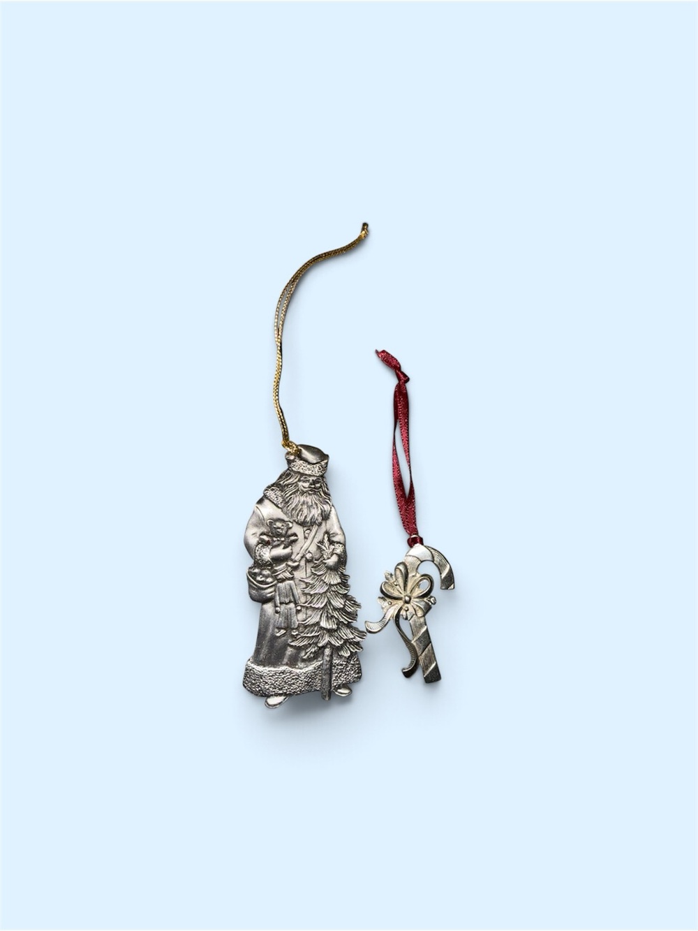 1993 Avon pewter Santa ornament